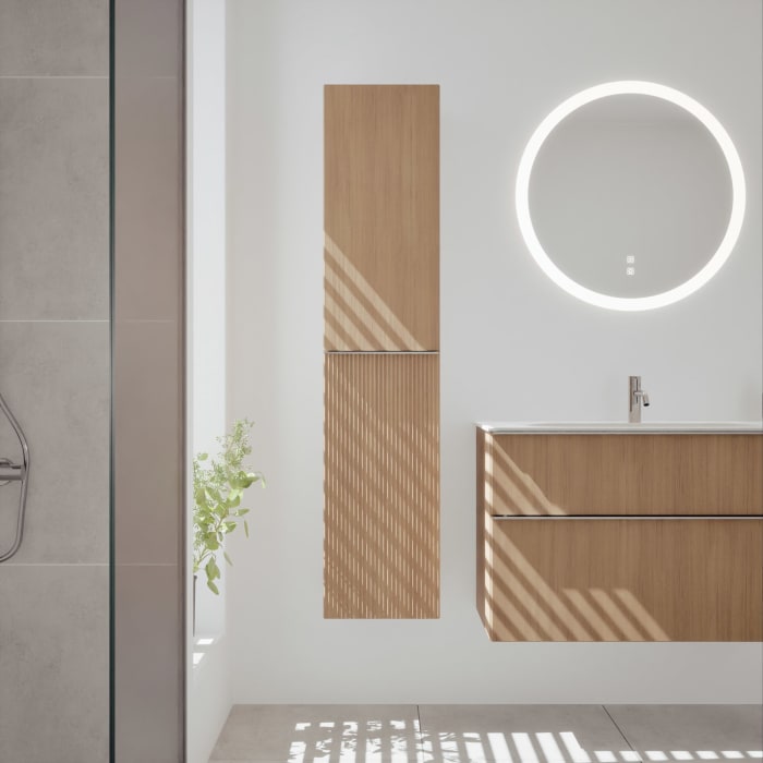 burgbad Fiumo 2.0 Hochschrank 35 x 32 x 160 cm mit Griff G0146