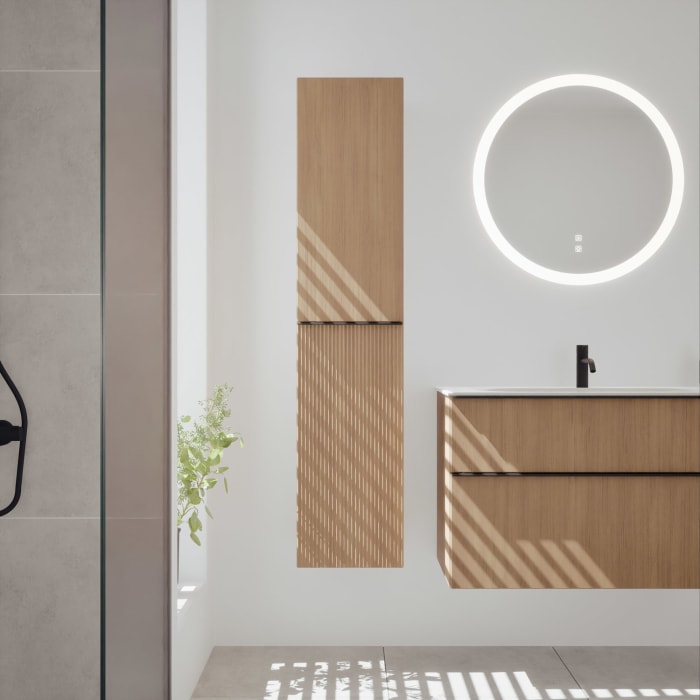 burgbad Fiumo 2.0 Hochschrank 35 x 32 x 160 cm mit Griff G0200