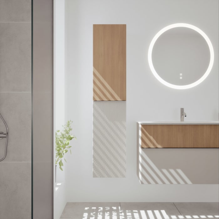 burgbad Fiumo 2.0 Hochschrank 35 x 32 x 160 cm mit Griff G0146