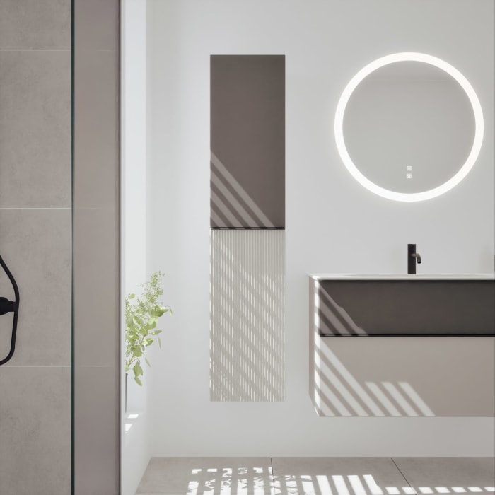 burgbad Fiumo 2.0 Hochschrank 35 x 32 x 160 cm mit Griff G0200