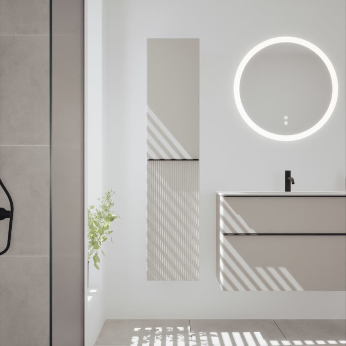 burgbad Fiumo 2.0 Hochschrank 35 x 32 x 160 cm mit Griff G0200