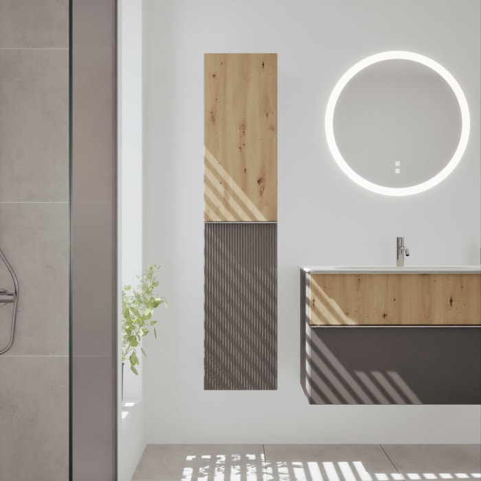 burgbad Fiumo 2.0 Hochschrank 35 x 32 x 160 cm mit Griff G0146