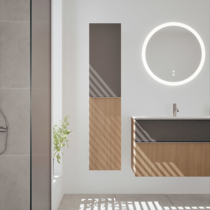 burgbad Fiumo 2.0 Hochschrank 35 x 32 x 160 cm mit Griff G0146