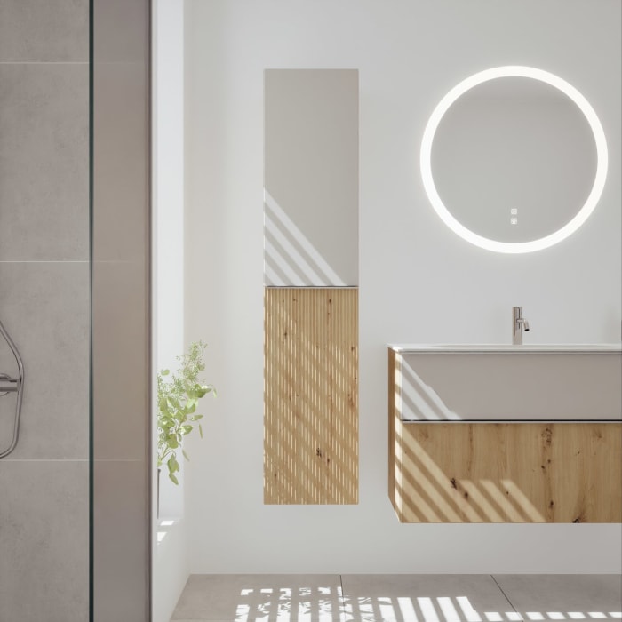 burgbad Fiumo 2.0 Hochschrank 35 x 32 x 160 cm mit Griff G0146