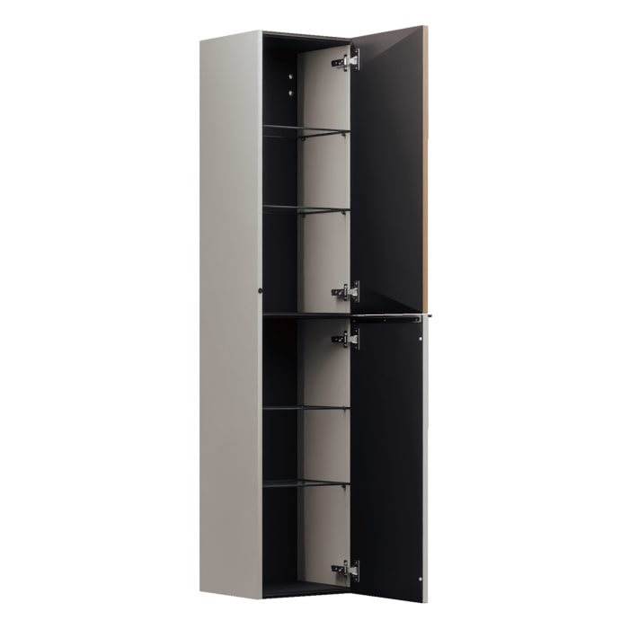 burgbad Fiumo 2.0 Hochschrank 35 x 32 x 160 cm mit Griff G0146