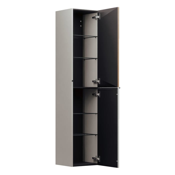 burgbad Fiumo 2.0 Hochschrank 35 x 32 x 160 cm mit Griff G0200