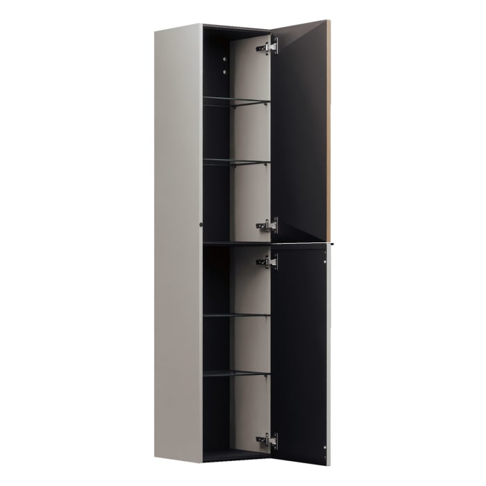 burgbad Fiumo 2.0 Hochschrank 35 x 32 x 160 cm mit Griff G0200