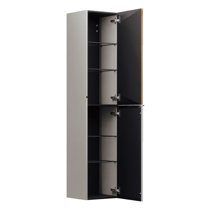 burgbad Fiumo 2.0 Hochschrank 35 x 32 x 160 cm mit Griff G0146