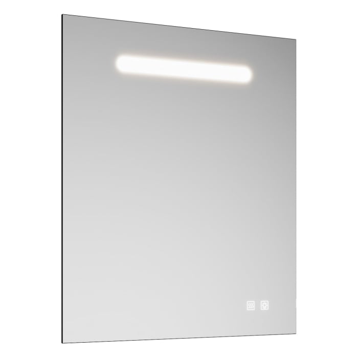 burgbad Fiumo 2.0 Spiegel 60 cm mit LED-Beleuchtung und Spiegelheizung