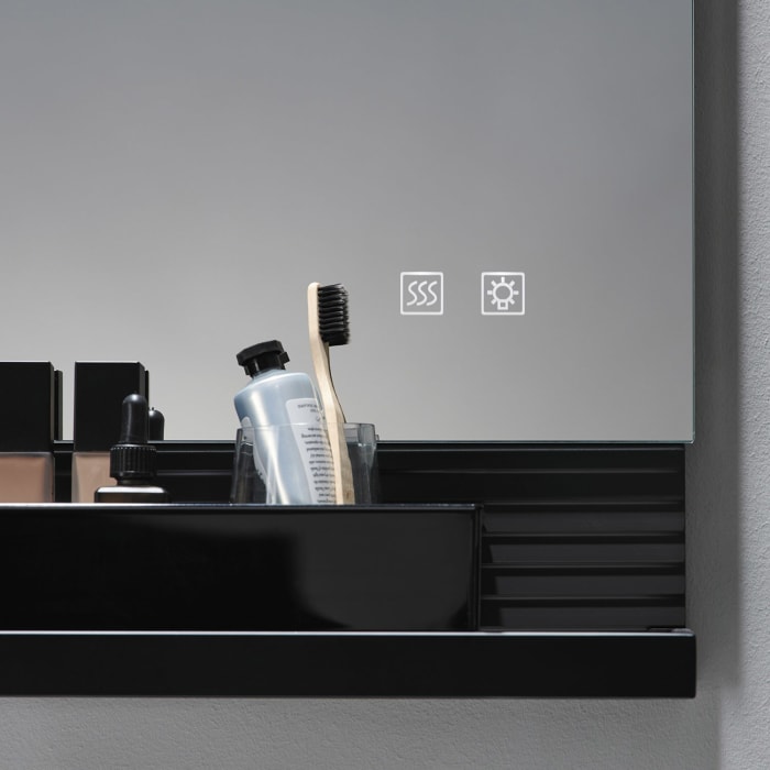 burgbad Fiumo Leuchtspiegel mit vertikaler LED-Beleuchtung 45 x 81,7 cm