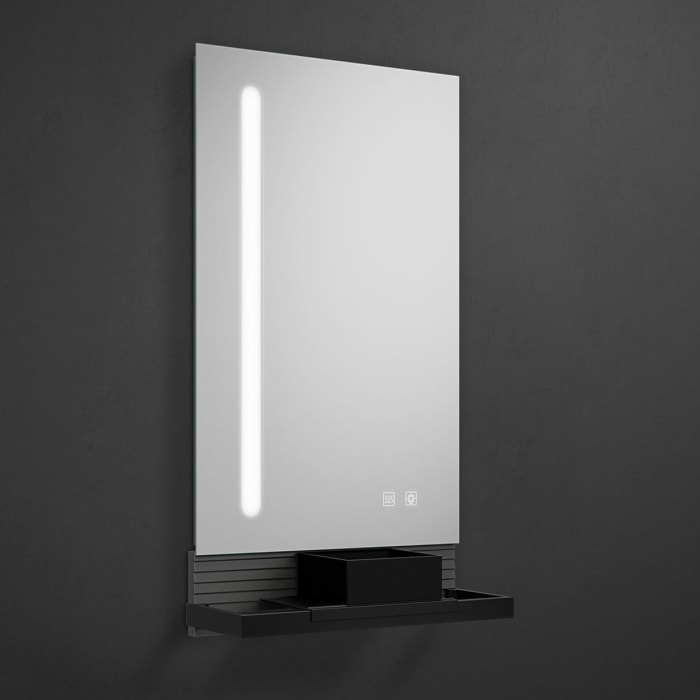 burgbad Fiumo Leuchtspiegel mit vertikaler LED-Beleuchtung 45 x 81,7 cm