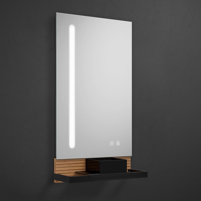 burgbad Fiumo Leuchtspiegel mit vertikaler LED-Beleuchtung 45 x 81,7 cm