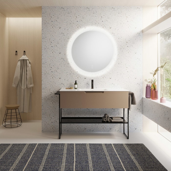 burgbad Ilo Spiegel mit LED-Beleuchtung Ø 90 cm