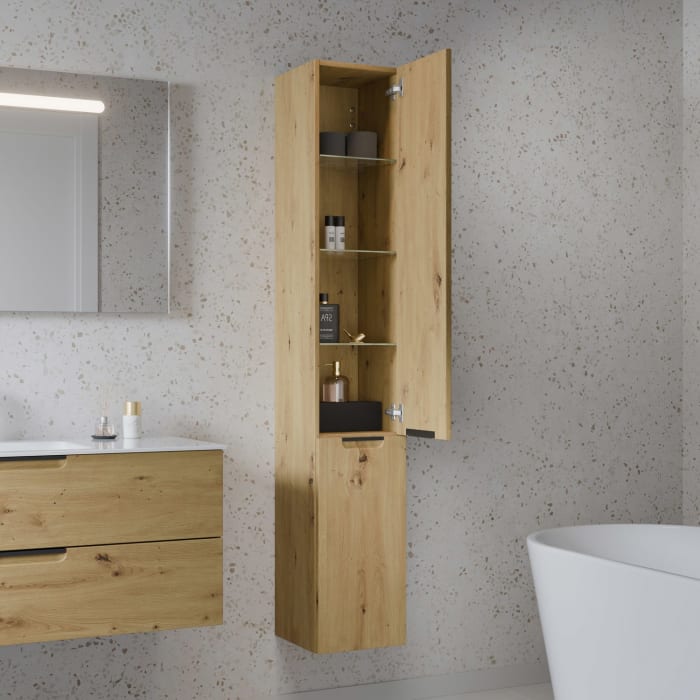 burgbad Ilo Hochschrank 30 x 176 cm, 2 Türen, rechts