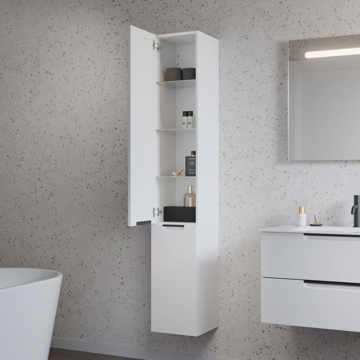 burgbad Ilo Hochschrank 35 x 176 cm, 2 Türen, links