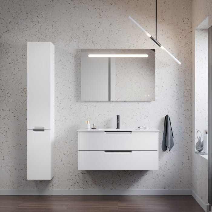 burgbad Ilo Hochschrank 35 x 176 cm, 2 Türen, links