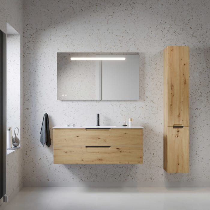 burgbad Ilo Hochschrank 35 x 176 cm, 2 Türen, rechts