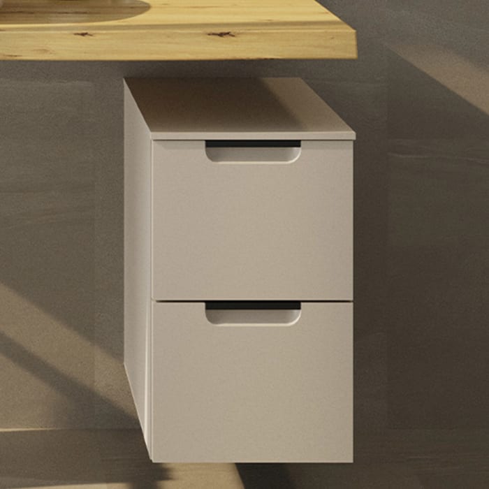 burgbad Ilo Unterschrank 30,2 x 49 cm, 1 Auszug, 1 Schublade