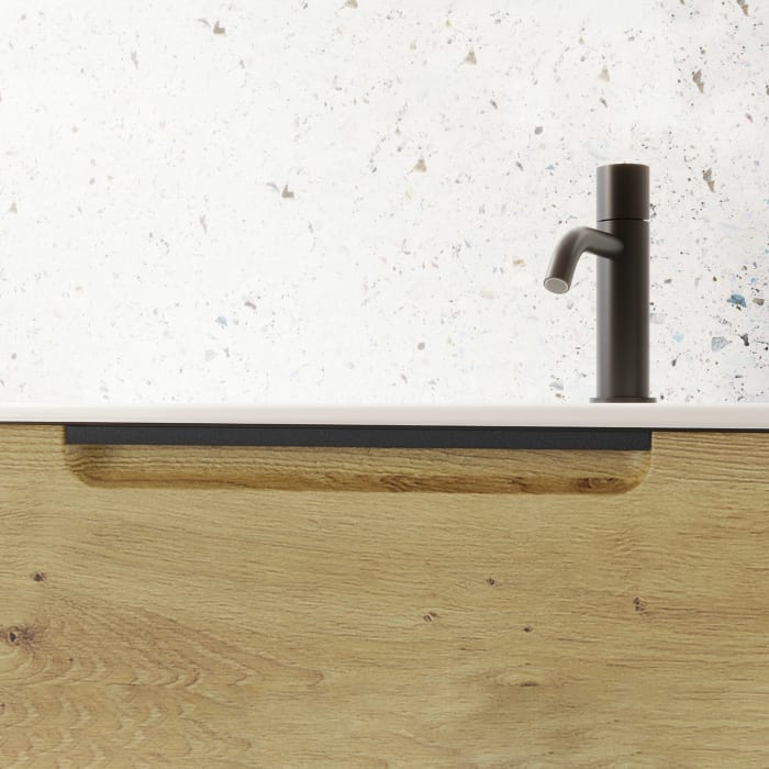 burgbad Ilo Waschtisch mit Waschtischunterschrank 122 x 31 cm, 1 Auszug