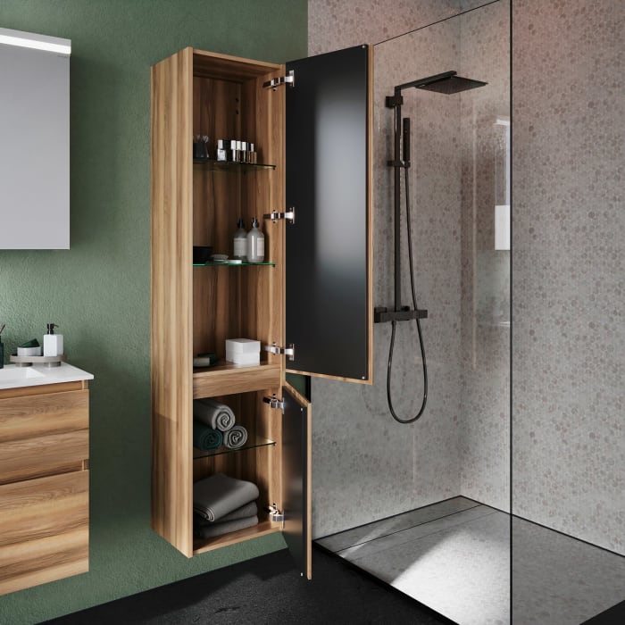 burgbad Lin20 Hochschrank 40 x 34,5 cm, mit 2 Türen, rechts