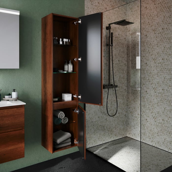 burgbad Lin20 Hochschrank 40 x 34,5 cm, mit 2 Türen, rechts