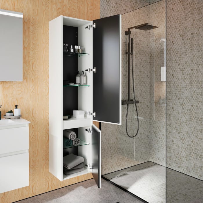 burgbad Lin20 Hochschrank 40 x 34,5 cm, mit 2 Türen, rechts