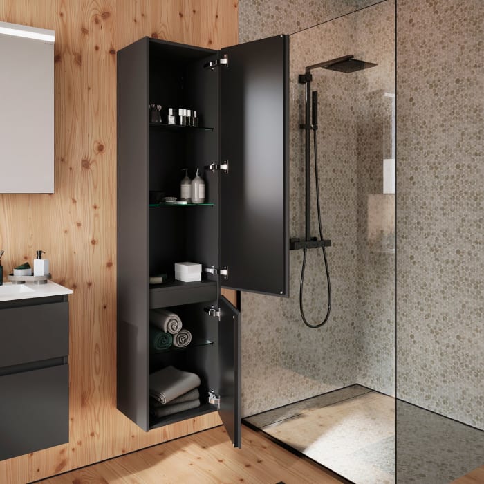 burgbad Lin20 Hochschrank 40 x 34,5 cm, mit 2 Türen, rechts