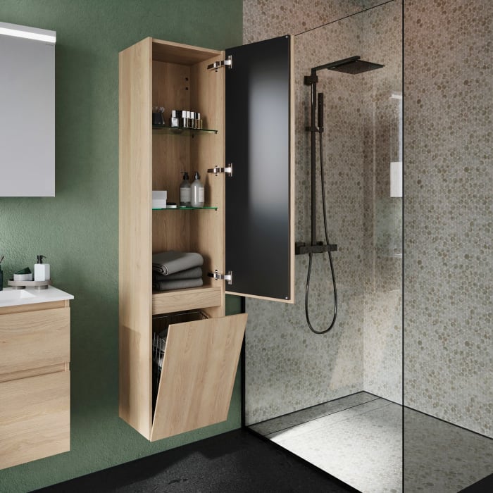 burgbad Lin20 Hochschrank 40 x 34,5 cm, mit 1 Tür, rechts