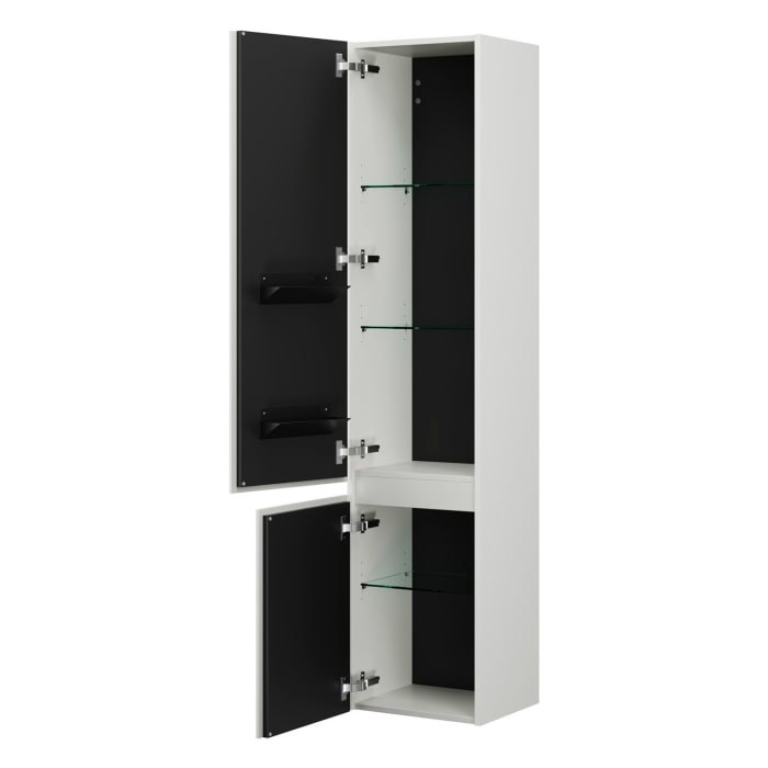 burgbad Lin20 Hochschrank 40 x 34,5 cm, mit 2 Türen, links