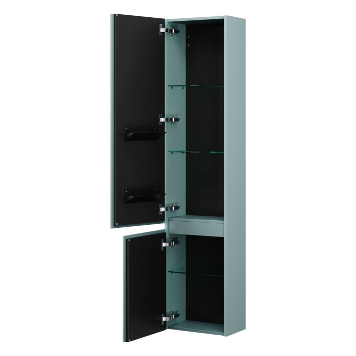 burgbad Lin20 Hochschrank 40 x 24,5 cm, mit 2 Türen, links