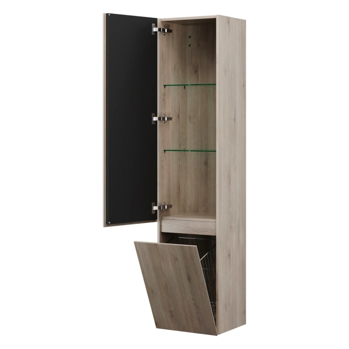 burgbad Lin20 Hochschrank 40 x 34,5 cm, mit 1 Tür, links