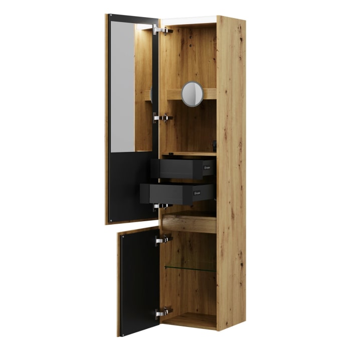 burgbad Lin20 Hochschrank 40 x 34,5 cm, mit 2 Türen, links