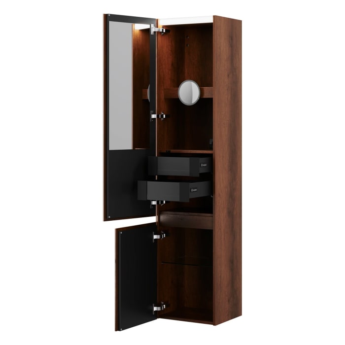 burgbad Lin20 Hochschrank 40 x 34,5 cm, mit 2 Türen, links