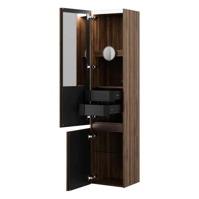 burgbad Lin20 Hochschrank 40 x 34,5 cm, mit 2 Türen, links