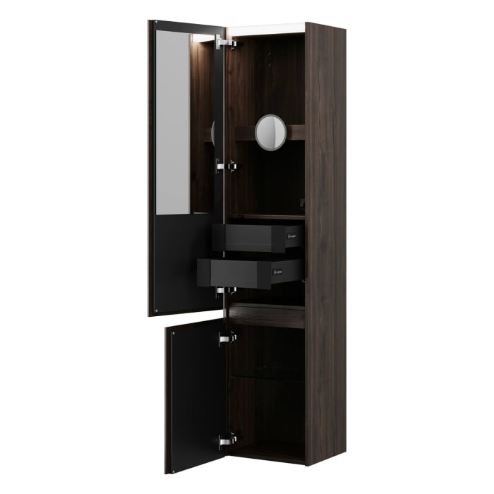 burgbad Lin20 Hochschrank 40 x 34,5 cm, mit 2 Türen, links