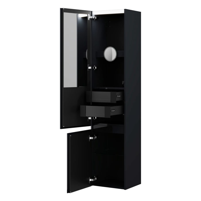 burgbad Lin20 Hochschrank 40 x 34,5 cm, mit 2 Türen, links