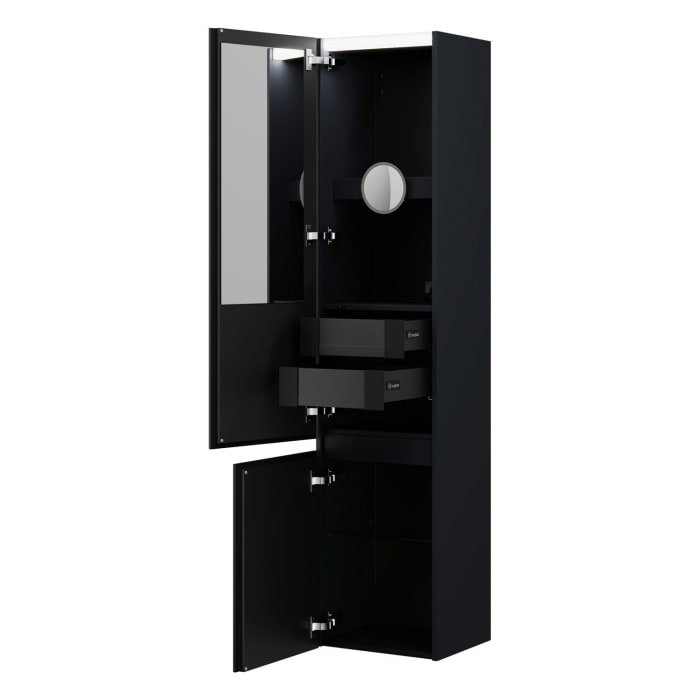 burgbad Lin20 Hochschrank 40 x 34,5 cm, mit 2 Türen, links