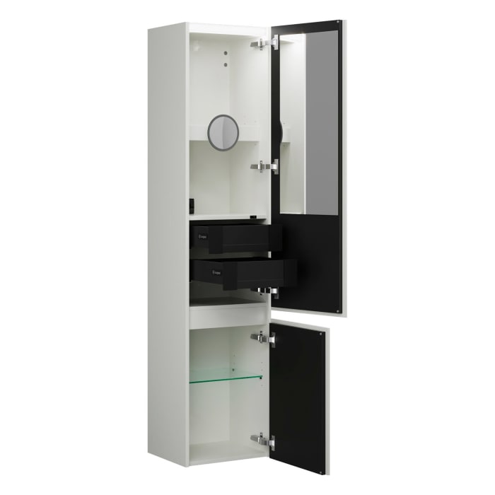 burgbad Lin20 Hochschrank 40 x 34,5 cm, mit 2 Türen, rechts