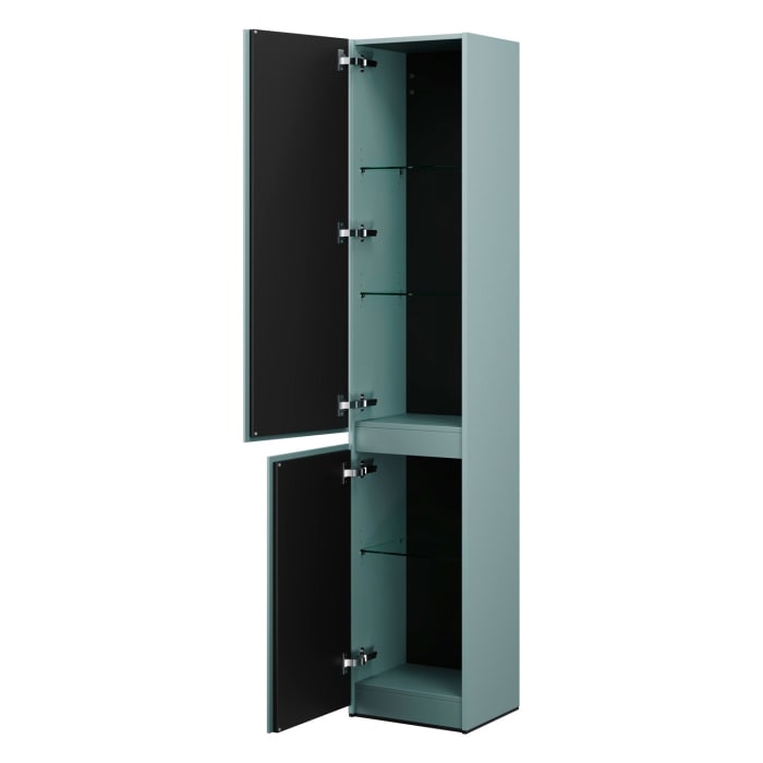 burgbad Lin20 Hochschrank 40 x 34,5 cm, mit 2 Türen, links