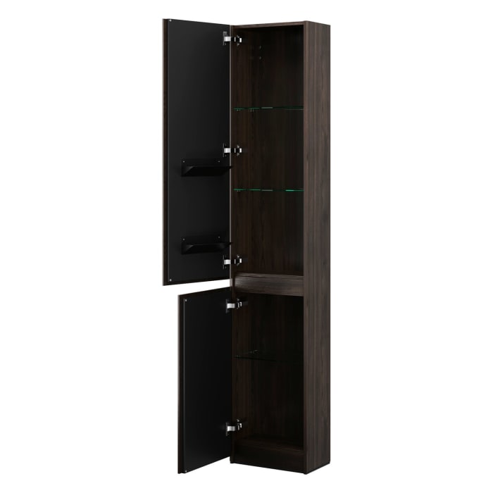 burgbad Lin20 Hochschrank 40 x 24,5 cm, mit 2 Türen, links