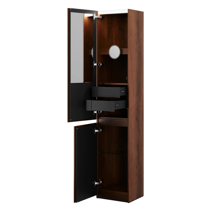 burgbad Lin20 Hochschrank 40 x 34,5 cm, mit 2 Türen, links