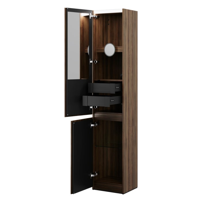 burgbad Lin20 Hochschrank 40 x 34,5 cm, mit 2 Türen, links