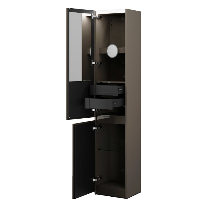 burgbad Lin20 Hochschrank 40 x 34,5 cm, mit 2 Türen, links