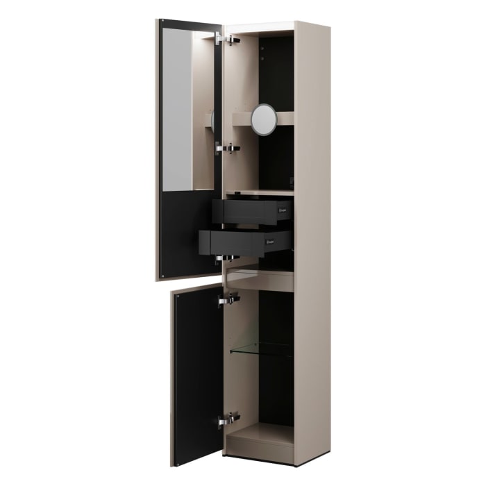 burgbad Lin20 Hochschrank 40 x 34,5 cm, mit 2 Türen, links