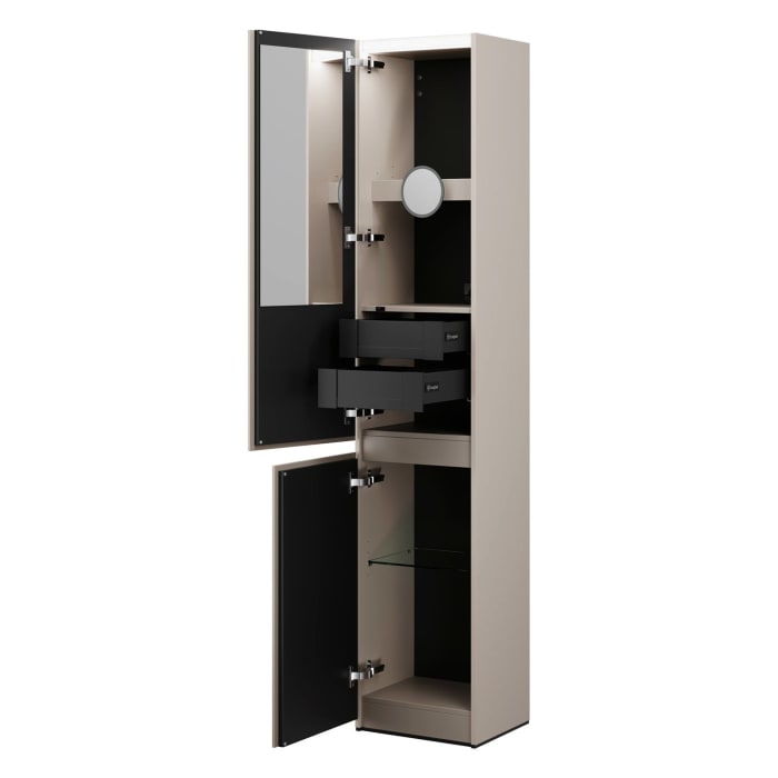 burgbad Lin20 Hochschrank 40 x 34,5 cm, mit 2 Türen, links