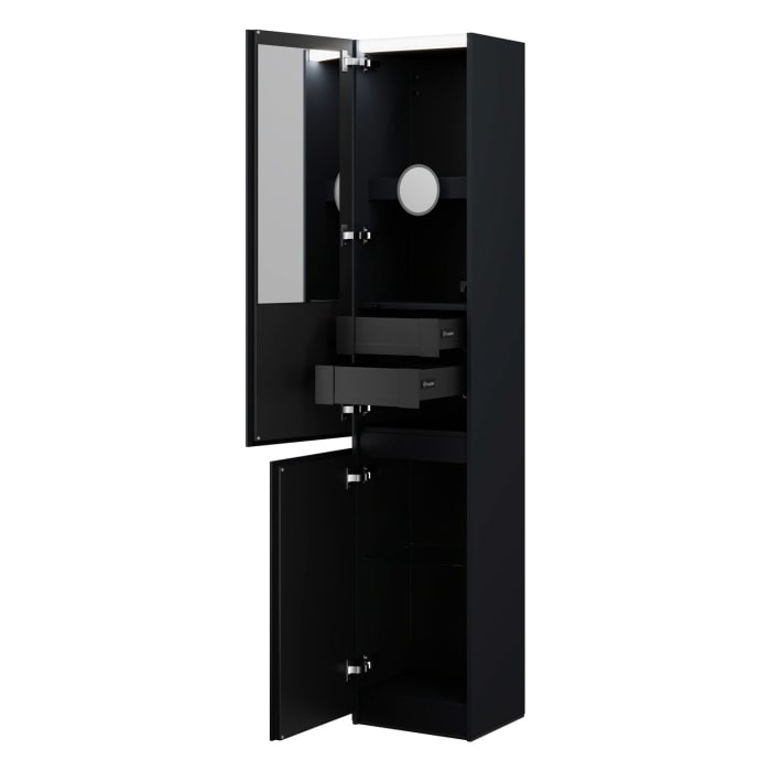 burgbad Lin20 Hochschrank 40 x 34,5 cm, mit 2 Türen, links