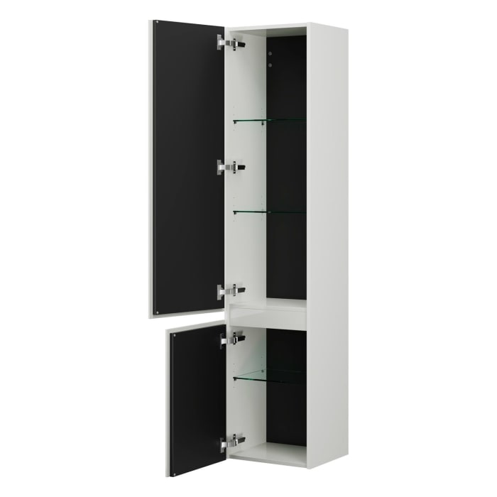 burgbad Lin20 Hochschrank 40 x 34,5 cm, mit 2 Türen, links