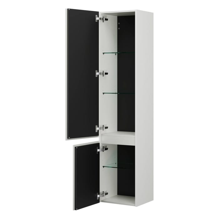 burgbad Lin20 Hochschrank 40 x 34,5 cm, mit 2 Türen, links