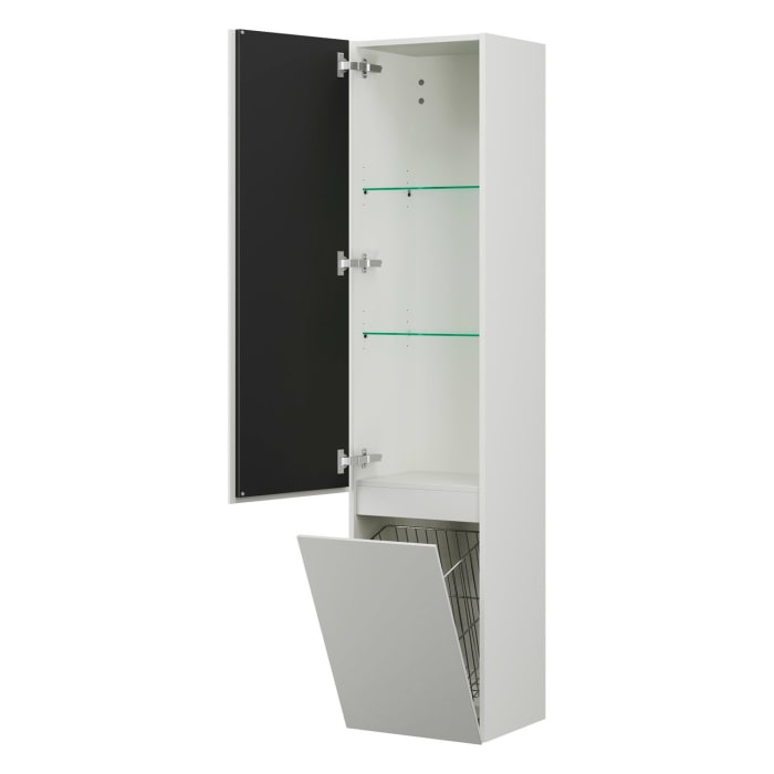 burgbad Lin20 Hochschrank 40 x 34,5 cm, mit 1 Tür, links