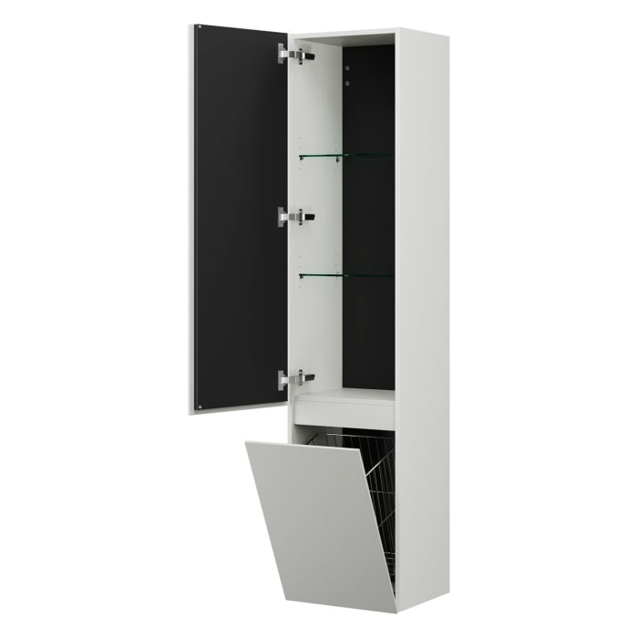 burgbad Lin20 Hochschrank 40 x 34,5 cm, mit 1 Tür, links